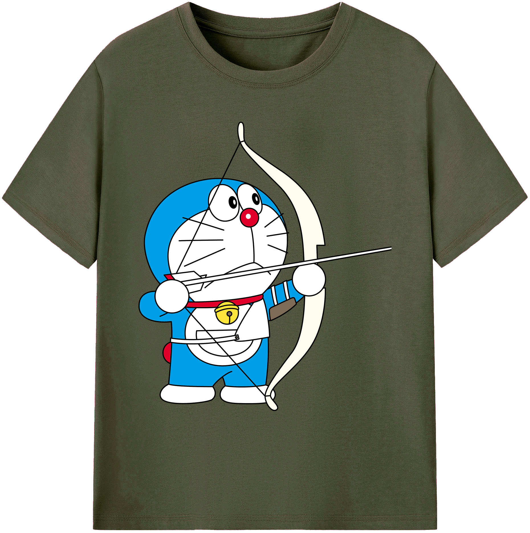 （画像用） ドラえもん Doraemon 綿100％ メンズ半袖Tシャツ｜肌触りやわらか＆通気性
